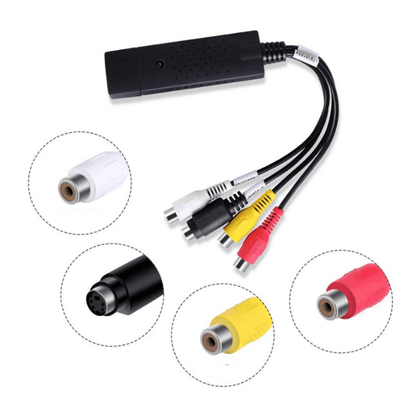 Retro video cassette player designed for VHS to digital conversion, featuring universal compatibility and USB power, ideal for preserving cherished memories. 1