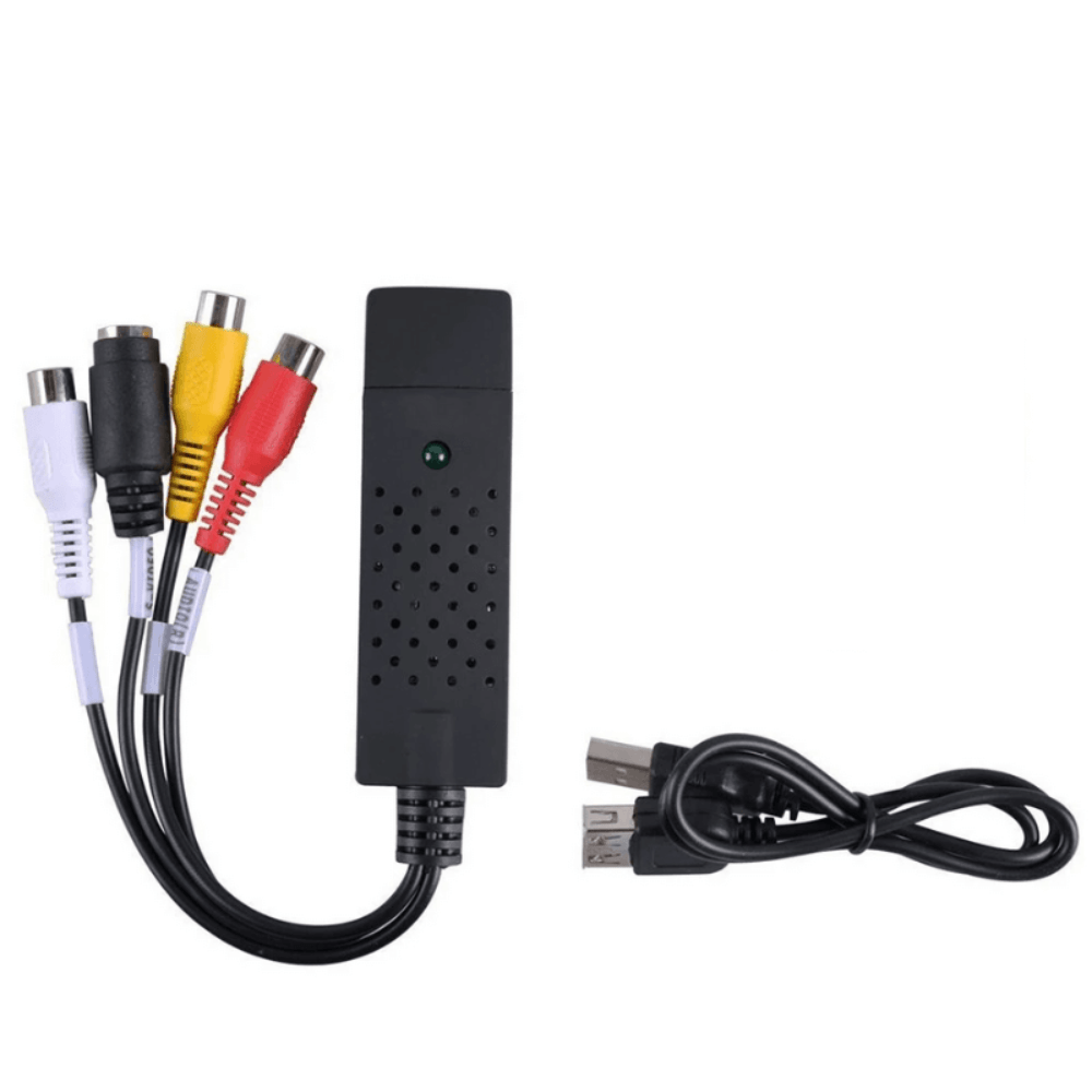 Retro video cassette player designed for VHS to digital conversion, featuring universal compatibility and USB power, ideal for preserving cherished memories. 3