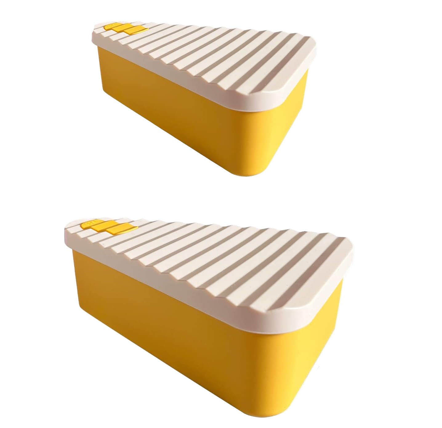 Reusable pizza storage container made of food-safe silicone featuring a leak-proof seal and dual trays for optimal freshness and easy storage. 2