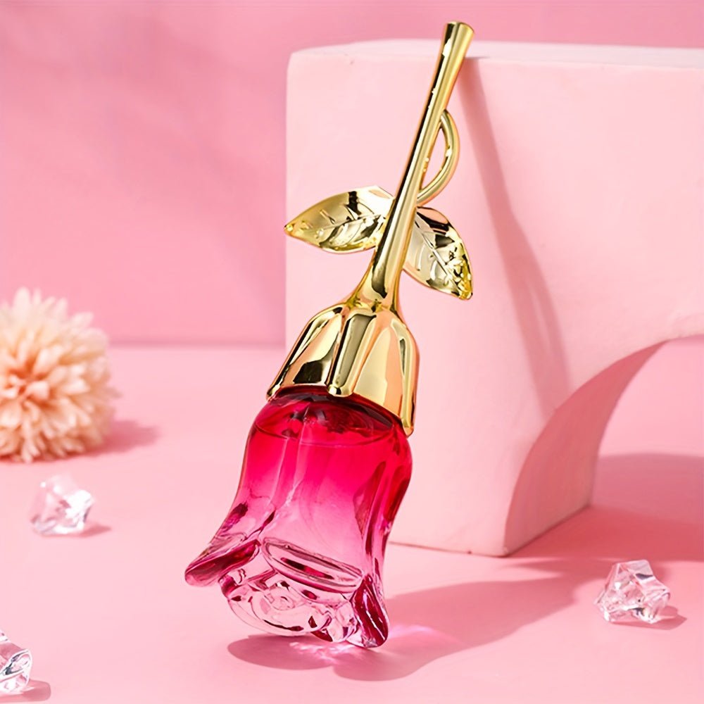 Rose Floral Perfume bottle with elegant design, showcasing a light and lasting fragrance perfect for everyday wear. 0