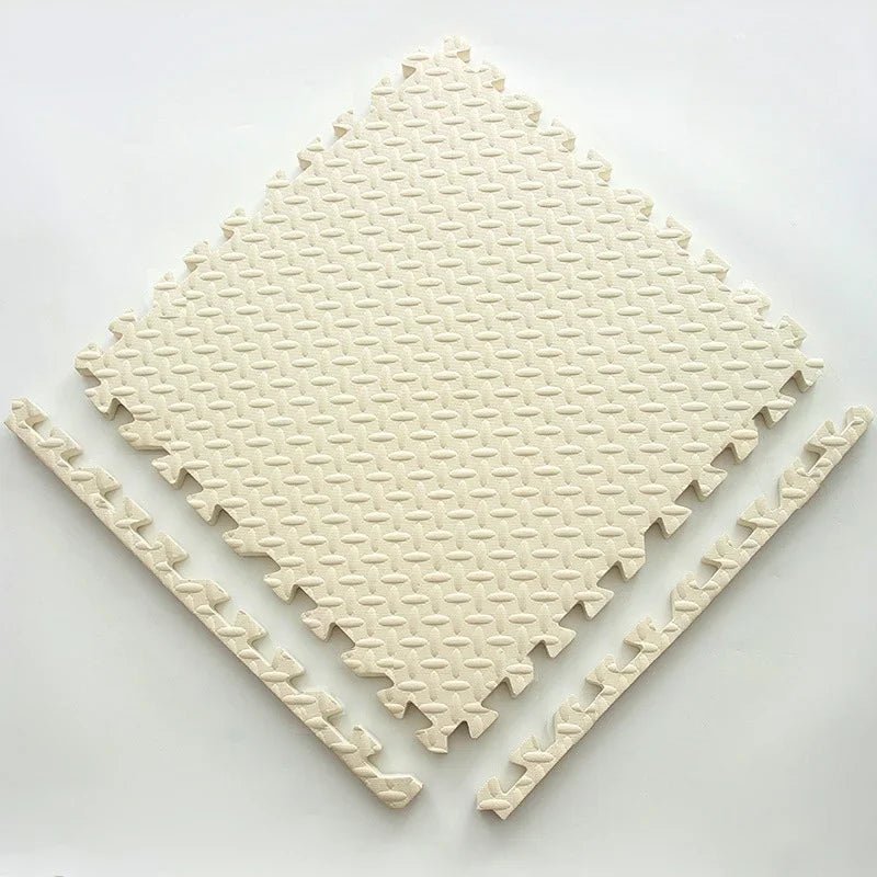 Safe Foam Baby Play Mat featuring a shock-absorbing puzzle design for sensory stimulation, measuring 120 x 90 cm, suitable for all genders. 14