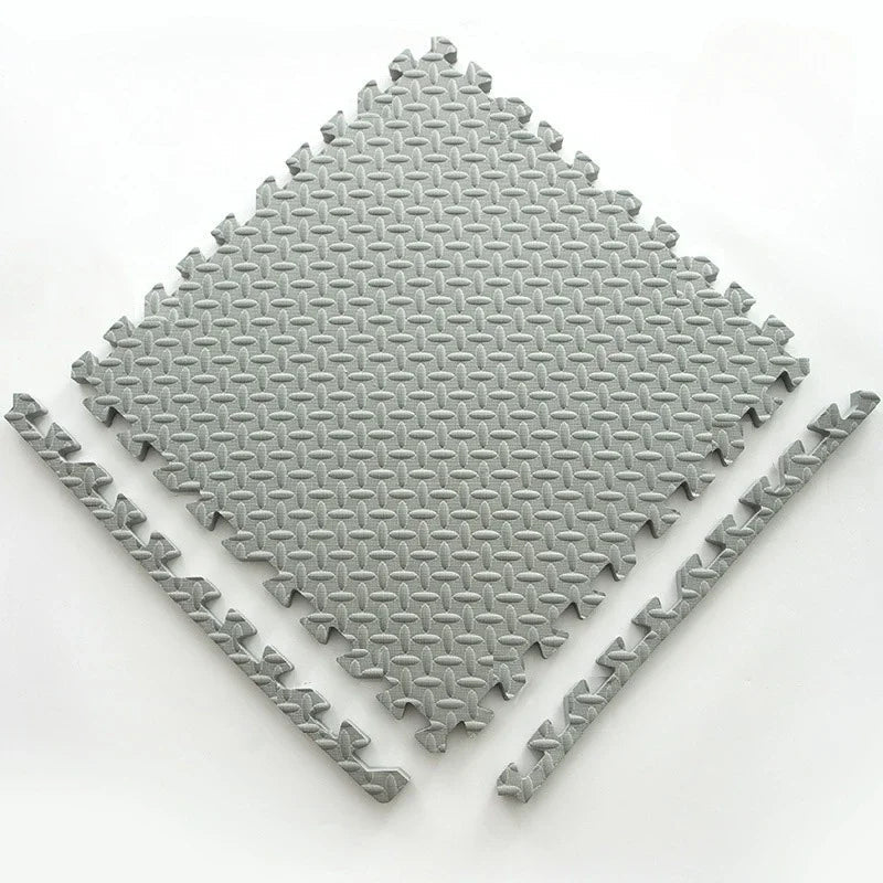 Safe Foam Baby Play Mat featuring a shock-absorbing puzzle design for sensory stimulation, measuring 120 x 90 cm, suitable for all genders. 15