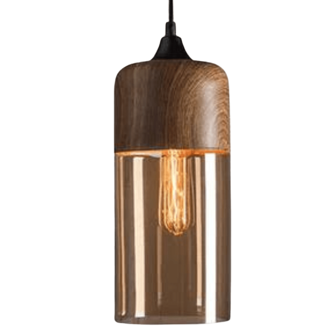 Scandinavian hanging lamp featuring a sleek glass pendant design with an adjustable height, complemented by a stylish metal finish, perfect for modern home decor. 3