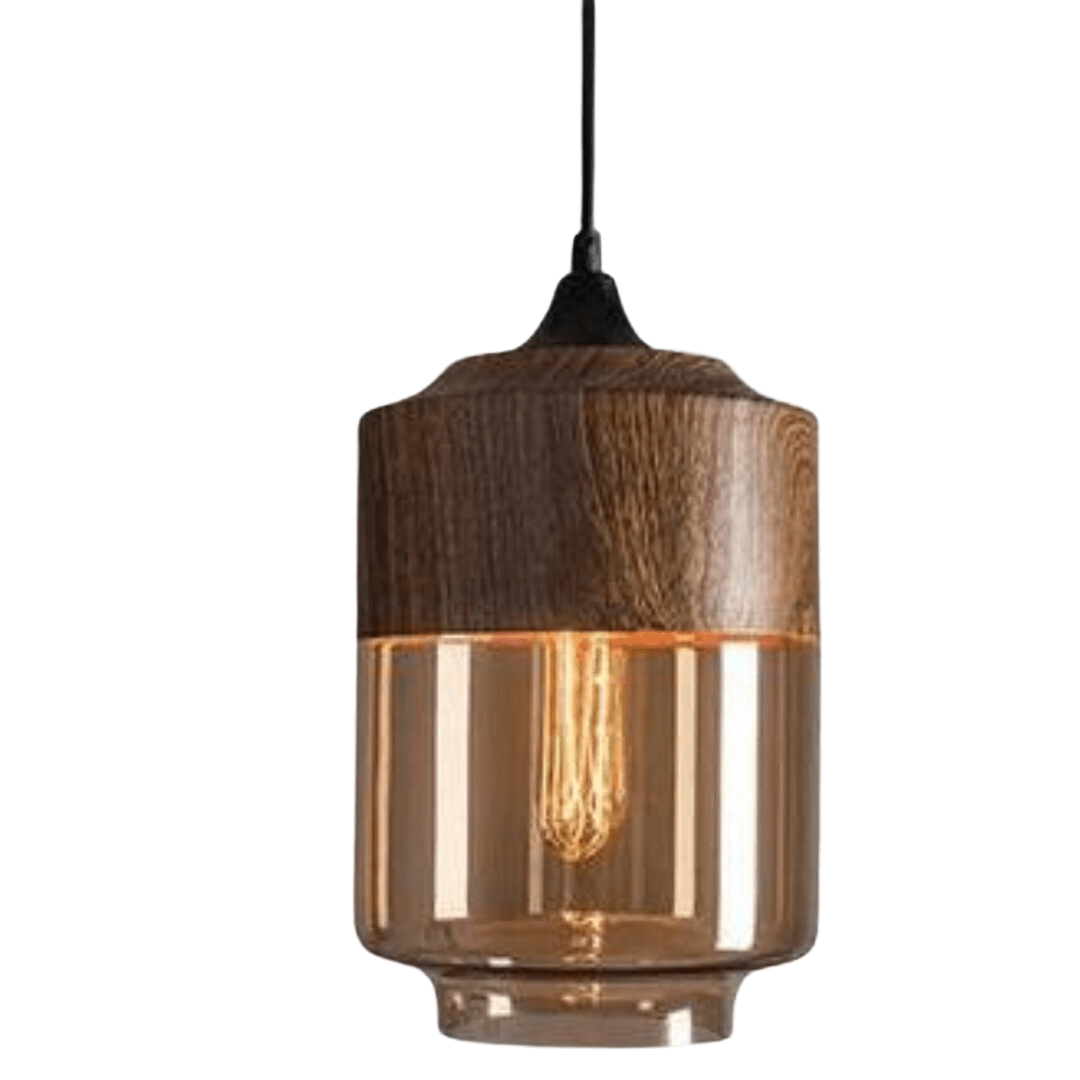 Scandinavian hanging lamp featuring a sleek glass pendant design with an adjustable height, complemented by a stylish metal finish, perfect for modern home decor. 2