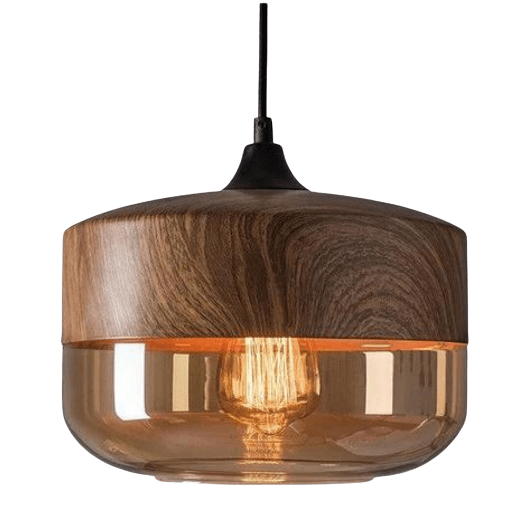 Scandinavian hanging lamp featuring a sleek glass pendant design with an adjustable height, complemented by a stylish metal finish, perfect for modern home decor. 1