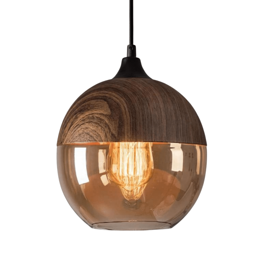 Scandinavian hanging lamp featuring a sleek glass pendant design with an adjustable height, complemented by a stylish metal finish, perfect for modern home decor. 0