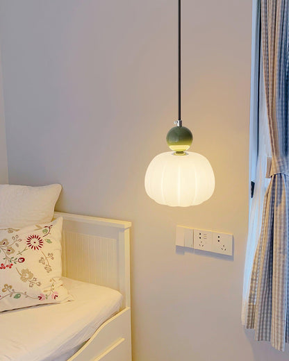 Scandinavian hanging lamp featuring a sleek metal and acrylic design, with adjustable LED light, perfect for modern interior spaces. 4