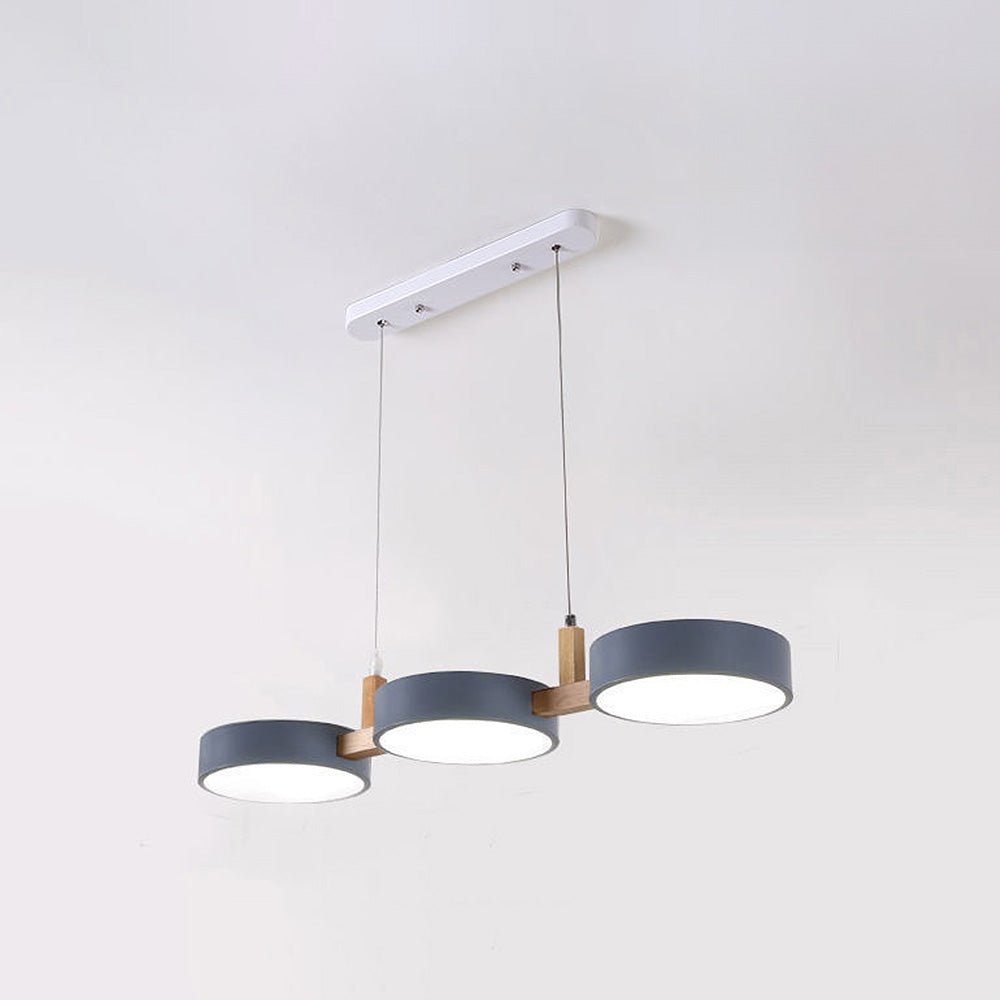 Scandinavian hanging lamp featuring a modern minimalist design with metal and wood accents, perfect for stylish home décor. 7