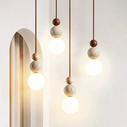 Scandinavian minimalist hanging lamp featuring a sleek ball design and an elegant opal shade, perfect for modern home decor. 1