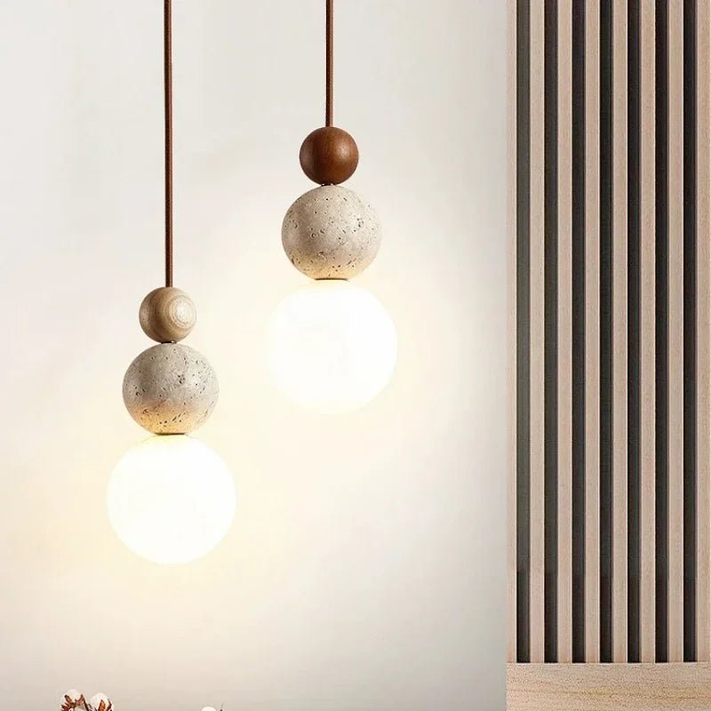 Scandinavian minimalist hanging lamp featuring a sleek ball design and an elegant opal shade, perfect for modern home decor. 4