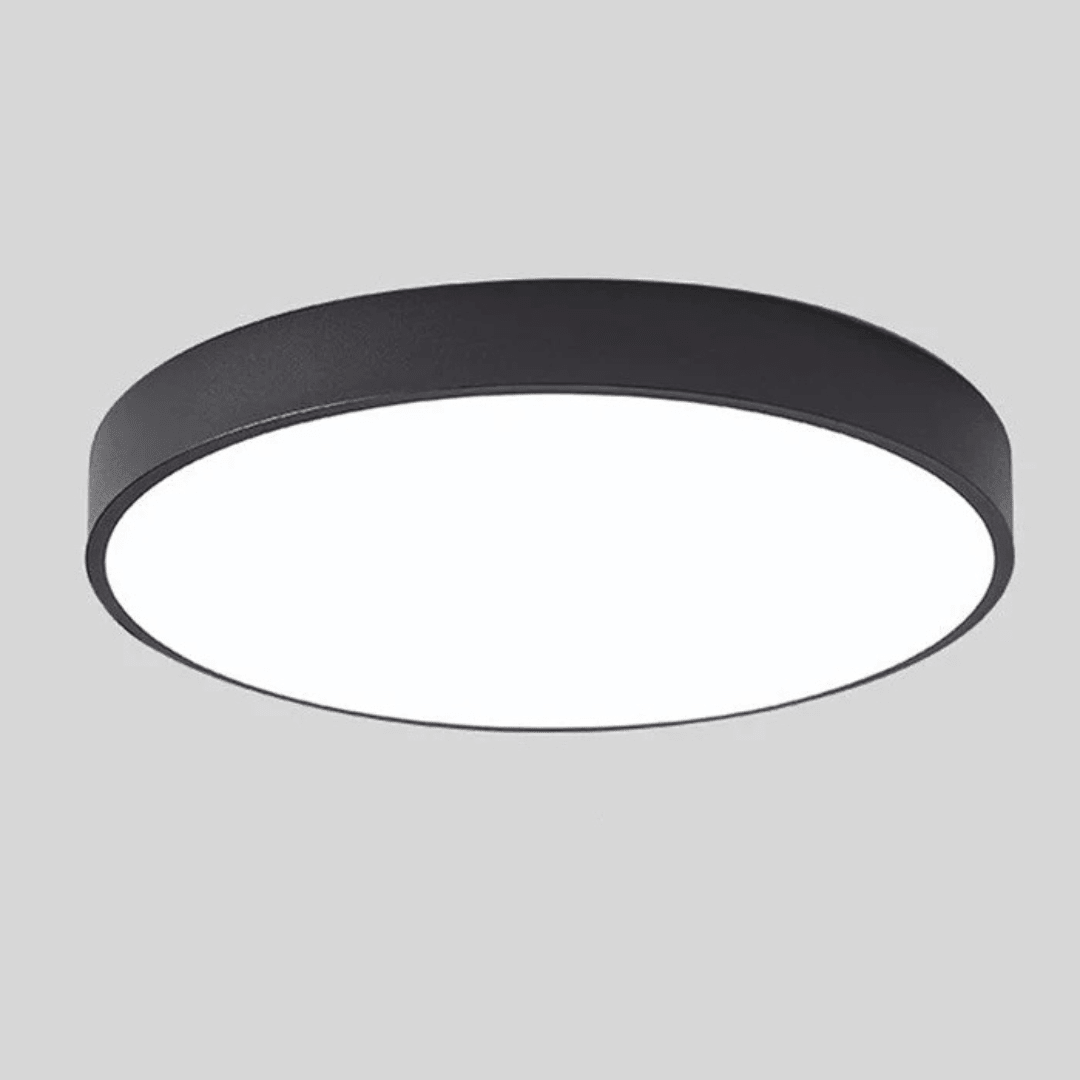 Scandinavian LED ceiling lamp featuring a minimalist design, crafted with a combination of wood and metal, perfect for modern home decor and flush mounting. 0