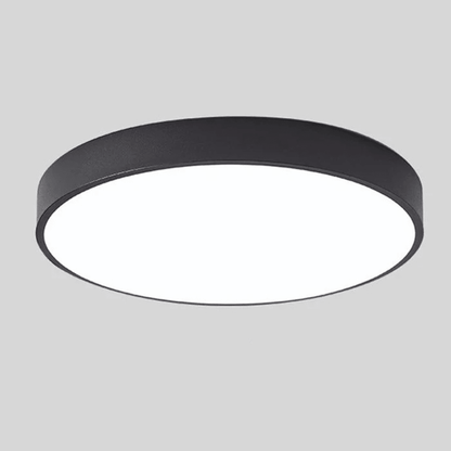 Scandinavian LED ceiling lamp featuring a minimalist design, crafted with a combination of wood and metal, perfect for modern home decor and flush mounting. 0