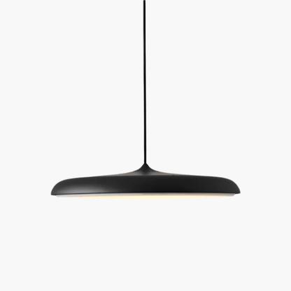 Scandinavian LED pendant light designed for dining tables, featuring a minimalist style and warm white illumination for a cozy atmosphere. 5
