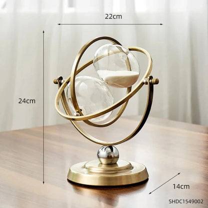 Scandinavian Sand Clock in sleek aluminum design, perfect decorative timer for modern interiors, showcasing elegance and functionality. 5