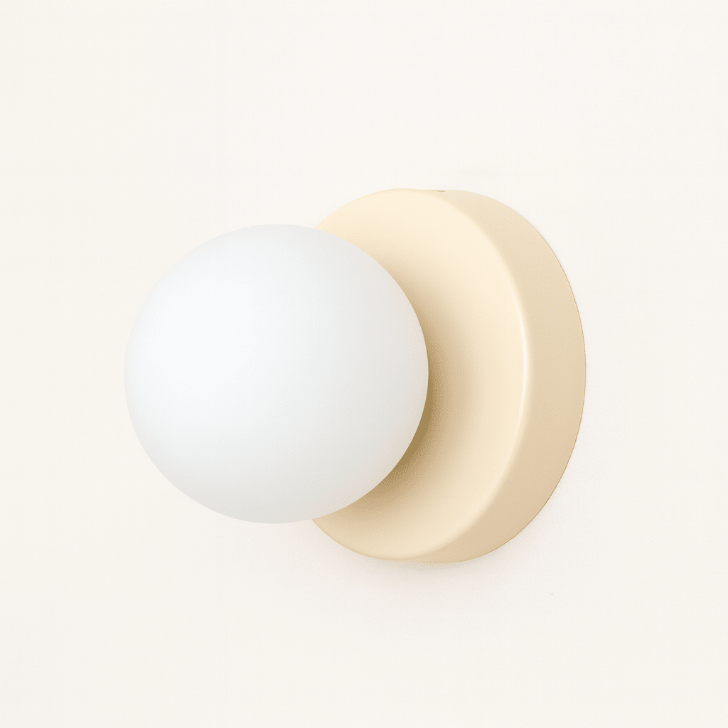 Scandinavian Wall Lamp with Glass Shade and Soft Warm Light – Minimalist Design for Living Rooms and Bedrooms 0