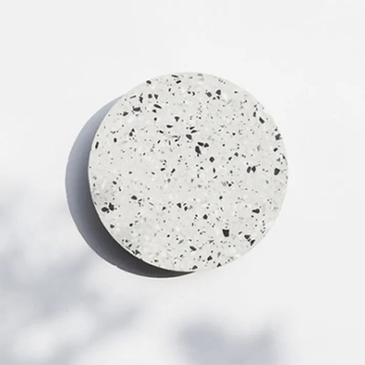 Scandinavian wall lamp featuring a warm LED light and stylish terrazzo finish, perfect for modern minimalist home decor. 4