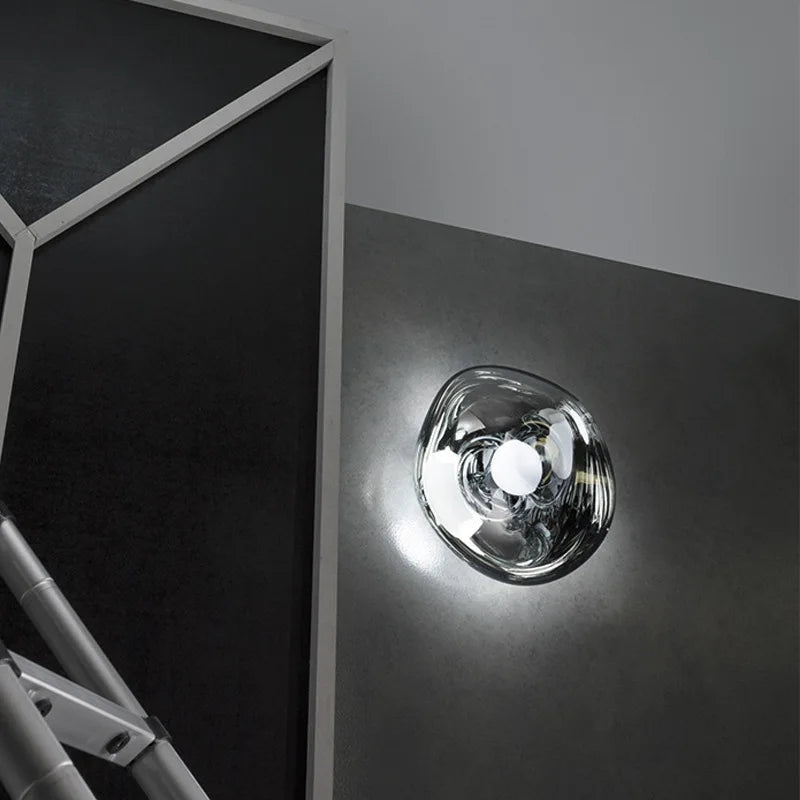 Scandinavian wall sconce lighting featuring a modern iron design with two-way lighting, perfect for enhancing home decor and providing stylish illumination. 7