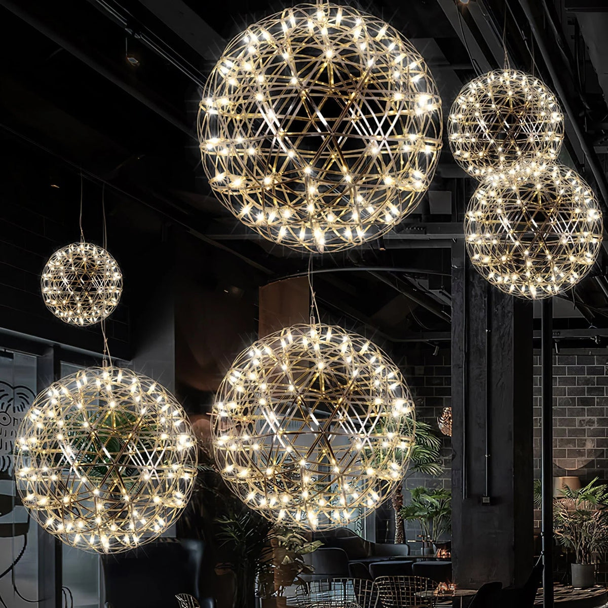 Sculptural pendant light featuring integrated LED technology, adjustable cable, and a sleek modern stainless steel design, perfect for contemporary home decor. 7