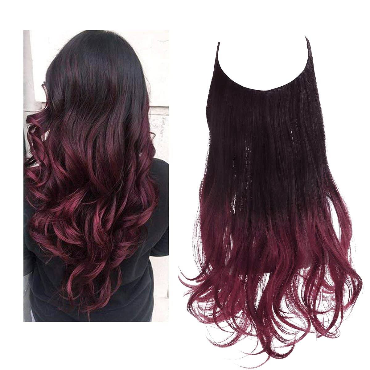 Seamless hair extensions in a natural look, 50cm length, made from high-quality clip-in synthetic fiber for effortless volume and easy styling. 23