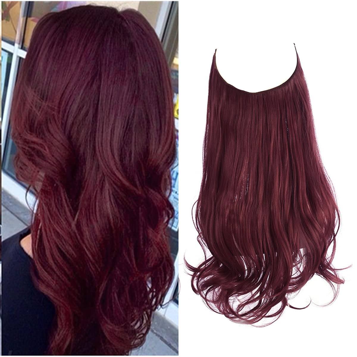 Seamless hair extensions in a natural look, 50cm length, made from high-quality clip-in synthetic fiber for effortless volume and easy styling. 14