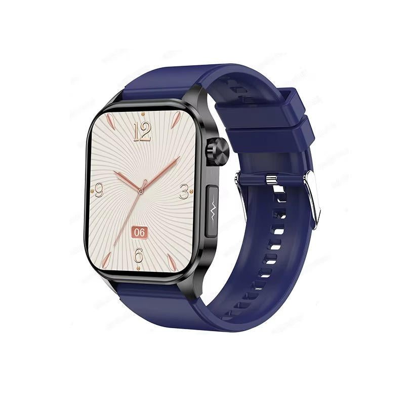 Senior smartwatch featuring a 2.04 AMOLED display, health monitoring capabilities, emergency SOS function, Bluetooth calling, and waterproof design, ideal for seniors' 7