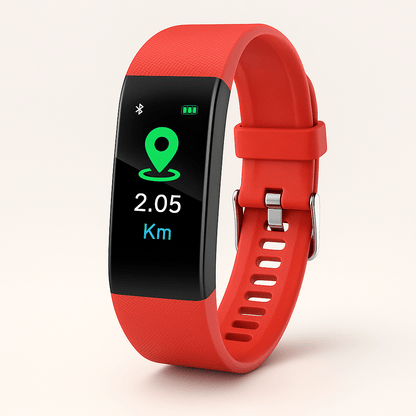 Senior smartwatch featuring health monitoring capabilities and a water-resistant design, ideal for active seniors. 4