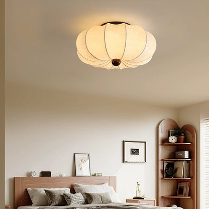 Silk ceiling lamp with LED lighting in medieval design, featuring a luxury fabric shade available in 40cm, 50cm, or 60cm 1