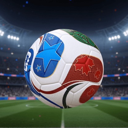 Size 5 soccer ball designed for training and match play, made of durable PU material for consistent control and performance on the field. 0