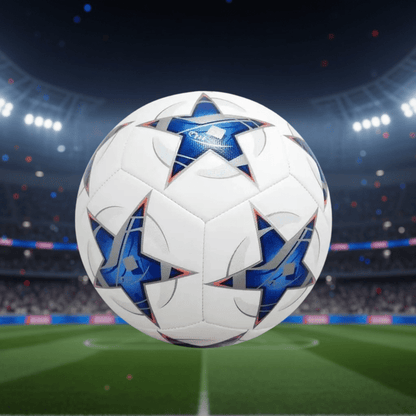 Size 5 soccer ball designed for training and match play, made of durable PU material for consistent control and performance on the field. 4