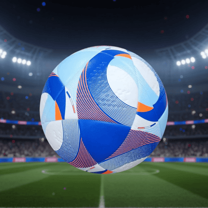 Size 5 soccer ball designed for training and match play, made of durable PU material for consistent control and performance on the field. 3
