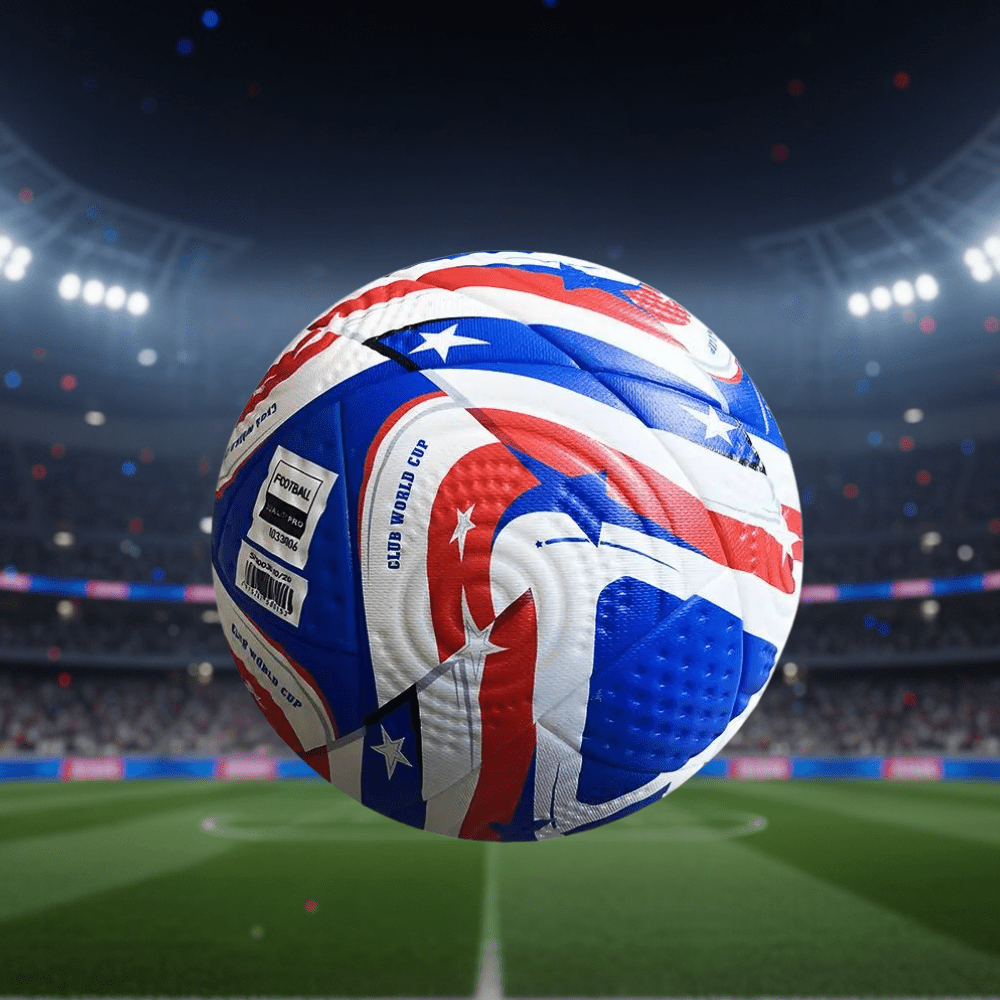 Size 5 soccer ball designed for training and match play, made of durable PU material for consistent control and performance on the field. 1