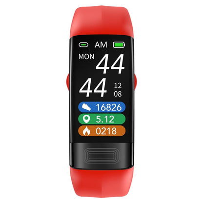 Smart Health Bracelet featuring ECG and sleep tracking capabilities, designed for women with a waterproof fitness monitor and an adjustable silicone strap. 2