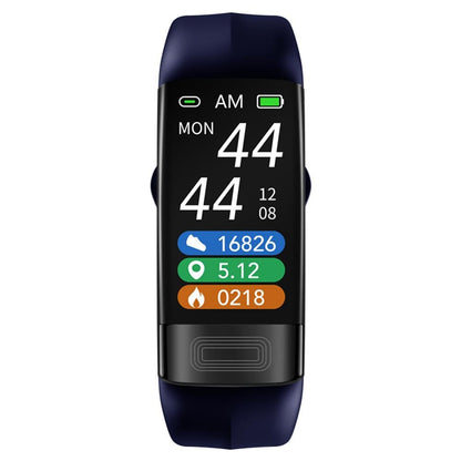 Smart Health Bracelet featuring ECG and sleep tracking capabilities, designed for women with a waterproof fitness monitor and an adjustable silicone strap. 3