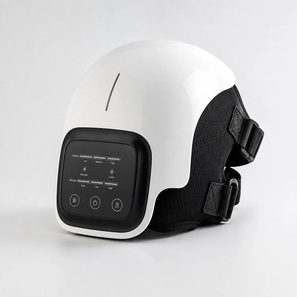 Smart Infrared Knee Massager featuring 4D airbag kneading and red light therapy, designed for adjustable comfort and portability, ideal for relieving knee 3