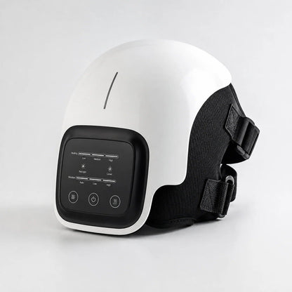 Smart Infrared Knee Massager featuring 4D airbag kneading and red light therapy, designed for adjustable comfort and portability, ideal for relieving knee 3