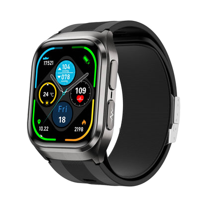 Smart Watch featuring an Air Bag Blood Pressure Monitor and comprehensive health tracking, equipped with a vibrant 2.06-Inch AMOLED screen. 0