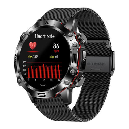 Smart Watch featuring ECG, Blood Pressure, and Glucose Monitoring with a 1.43-Inch Touch Screen and IP68 Waterproof rating. 1