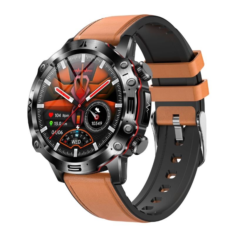 Smart Watch featuring ECG, Blood Pressure, and Glucose Monitoring with a 1.43-Inch Touch Screen and IP68 Waterproof rating. 3