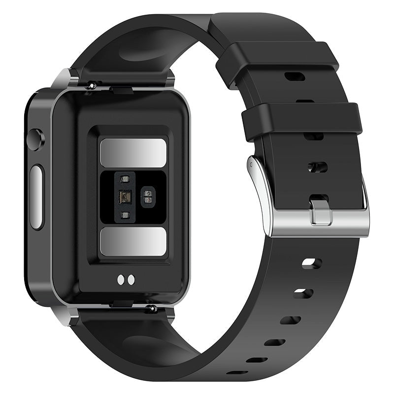 Smartwatch featuring ECG and blood sugar monitoring, 1.72-inch HD touch screen, and a durable zinc alloy case, ideal for health tracking and 4
