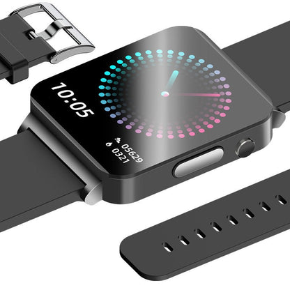 Smartwatch featuring ECG and blood sugar monitoring, 1.72-inch HD touch screen, and a durable zinc alloy case, ideal for health tracking and 6