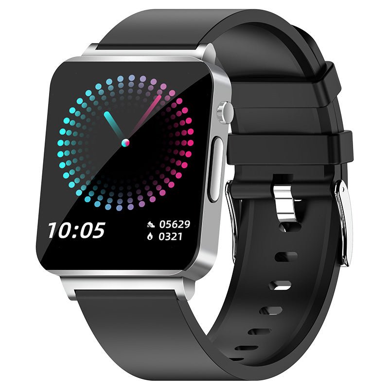 Smartwatch featuring ECG and blood sugar monitoring, 1.72-inch HD touch screen, and a durable zinc alloy case, ideal for health tracking and 2