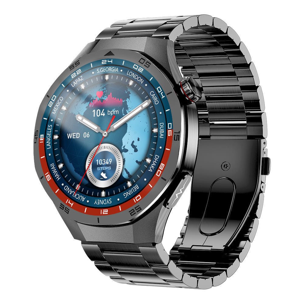 Smartwatch featuring ECG health monitoring, a vibrant 1.56-inch AMOLED display, and IP68 water resistance, ideal for fitness tracking and health management 0
