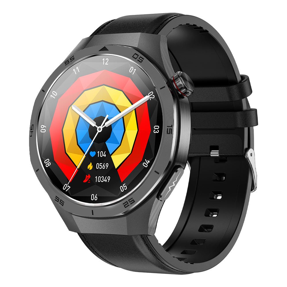 Smartwatch featuring ECG health monitoring, a vibrant 1.56-inch AMOLED display, and IP68 water resistance, ideal for fitness tracking and health management 2