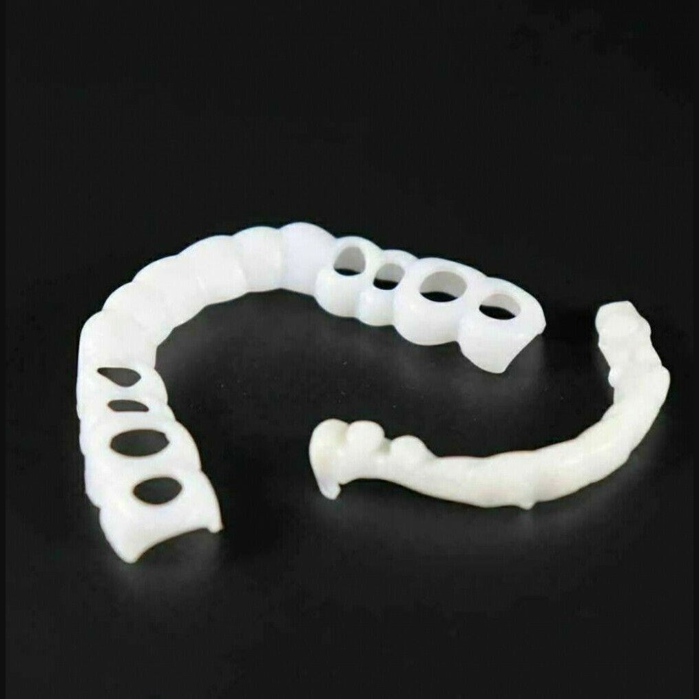 Snap-On Veneers for an Instant Smile Enhancement featuring a Natural Look, made from Comfortable Fit Medical-Grade Polypropylene for a seamless appearance. 4