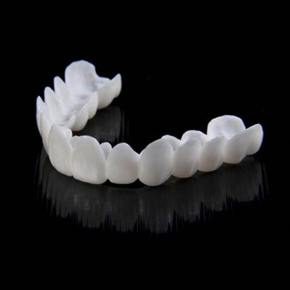 Snap-On Veneers for an Instant Smile Enhancement featuring a Natural Look, made from Comfortable Fit Medical-Grade Polypropylene for a seamless appearance. 3