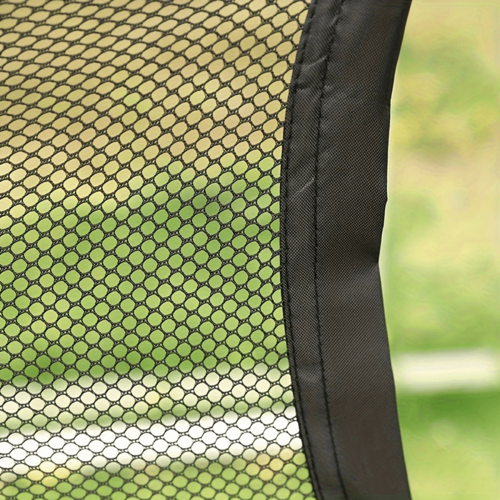 Soccer training target net designed for accuracy practice, made from portable polyester, compatible with most standard goals. 2