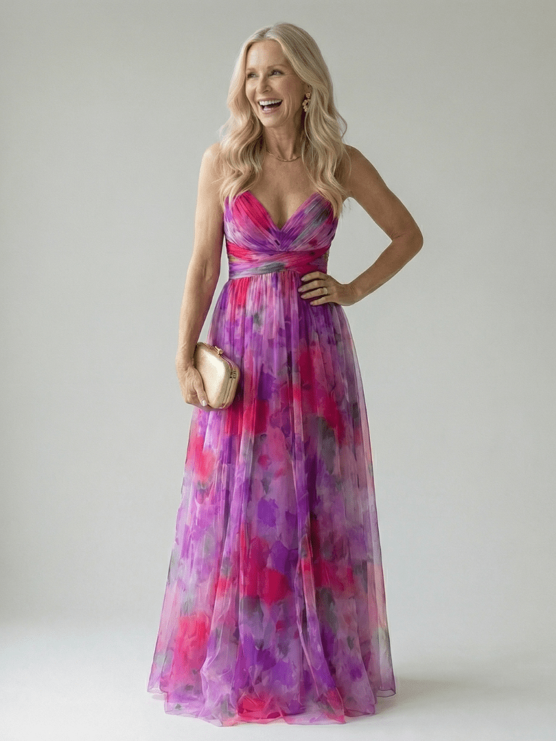 Soft wrap maxi dress featuring a lightweight sleeveless design and a flowing skirt, perfect for casual summer outings. 10