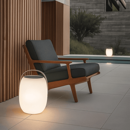 Solar garden lights featuring a warm LED glow, designed for portable and eco-friendly outdoor patio lighting, illuminating gardens and pathways with a soft, inviting ambiance. 3