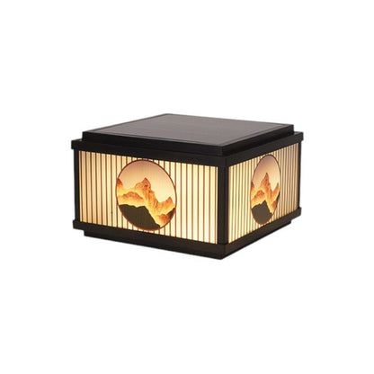 Solar post light featuring LED warm white illumination, designed for outdoor use with a weather-resistant aluminum and glass construction, perfect for enhancing garden aesthetics. 4