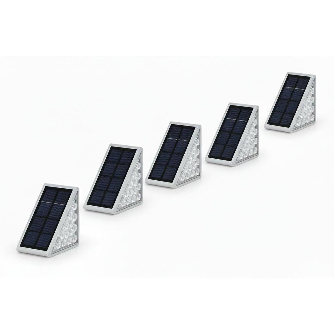 Solar-Powered Triangular Outdoor Light Set